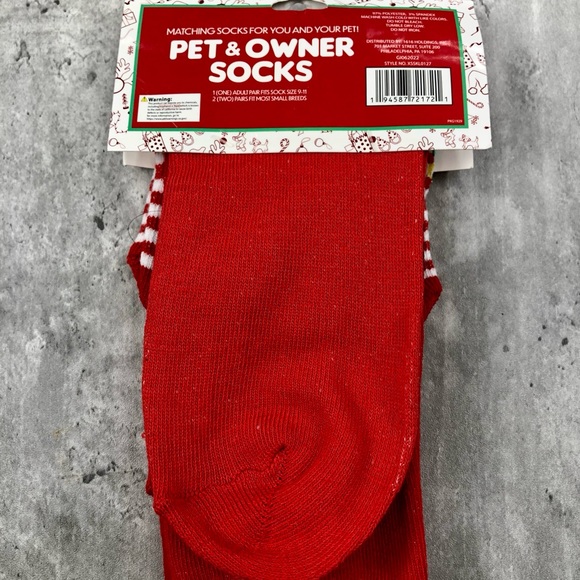 Pet 🐶 and Owner Christmas Socks | NWT | Adult size 9-11 | Dog size Small Breeds - Picture 10 of 14